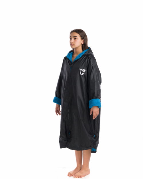 Pro Dry Series Changing Robe in Black/Teal SM/MED
