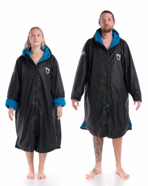Pro Dry Series Changing Robe in Black/Teal L/XL